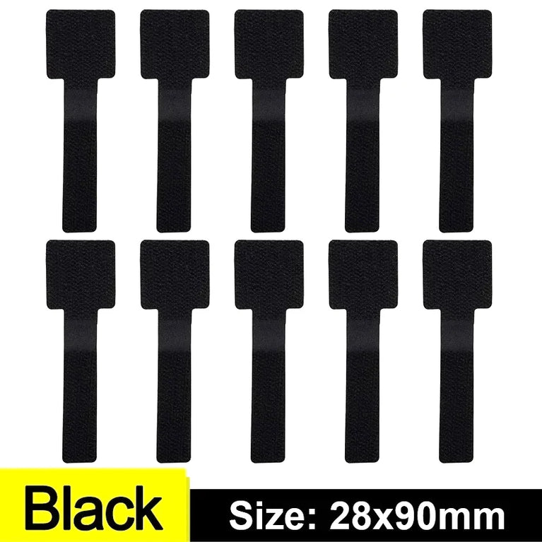 10 Pcs Reusable Cable Organizer Self Adhesive Wire Cable Tie Straps