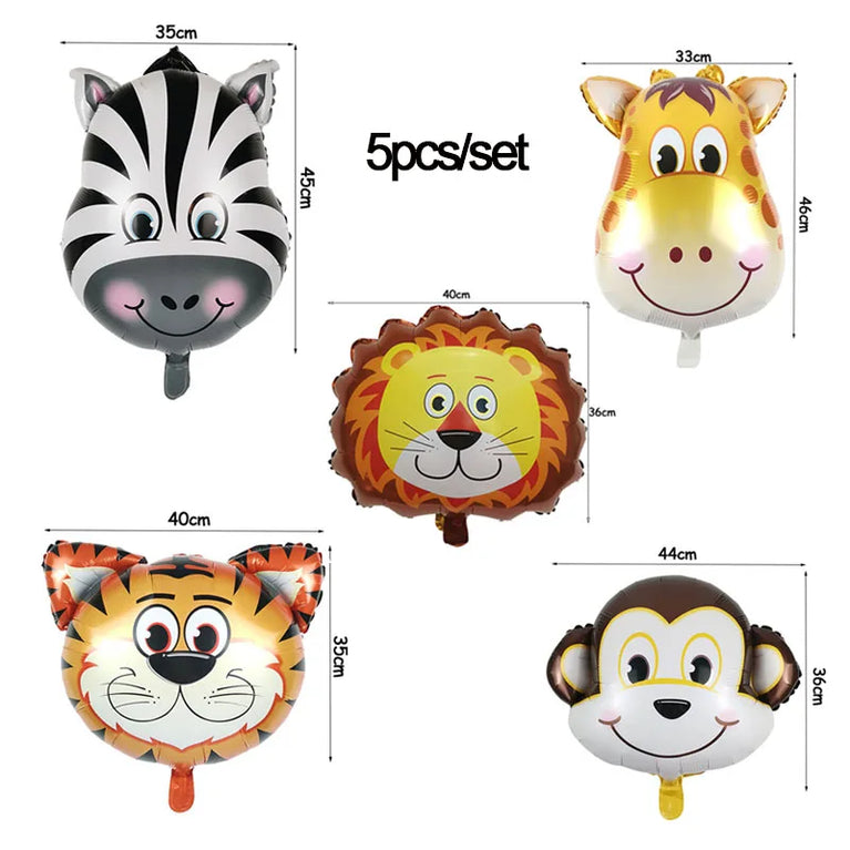 Wild One Animals Jungle Safari Birthday Disposable Tableware Set