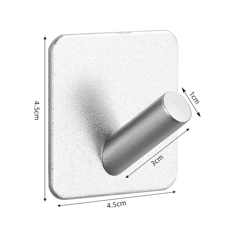 Self Adhesive Wall Hooks Towel Holder Bathroom Door Key Cloth Coat Robe Hanger Kitchen Hardware Rack Bag Hook Organizer