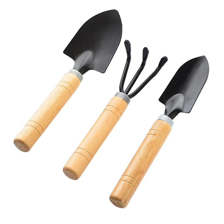 3 Pcs Small Garden Shovel Set for Indoor Outdoor Planting Tools