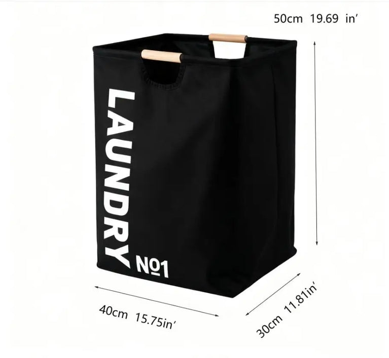 Large Capacity Waterproof Laundry Basket | Foldable Fabric Storage Bin with Handles