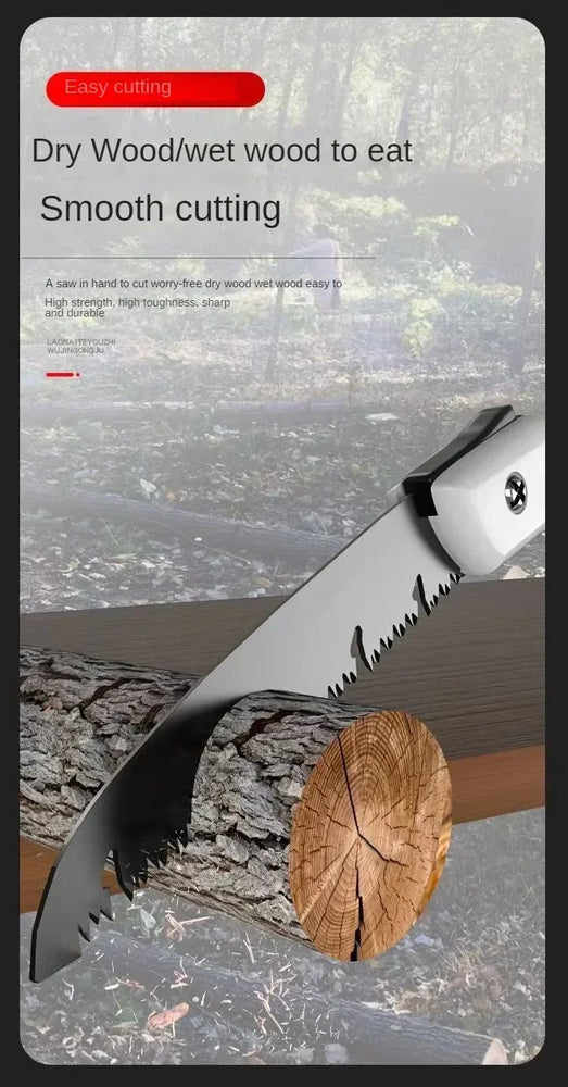 Professional Folding Hand Saw | High-Efficiency Woodworking & Logging Tool