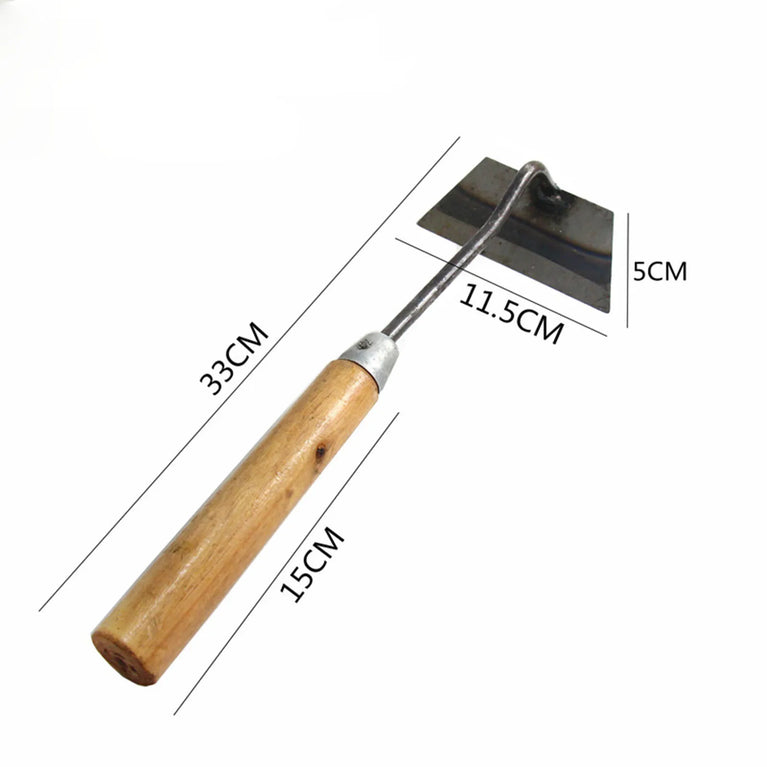 Dual-Purpose Hardened Weeding Hoe | Carbon Steel Gardening Hook