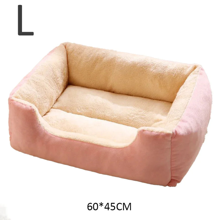 Soft Plush Cat Bed Cushion Basket House for Cats