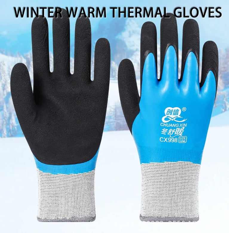Super Grip Rubber Coated Waterproof Gardening Gloves Anti Slip Work