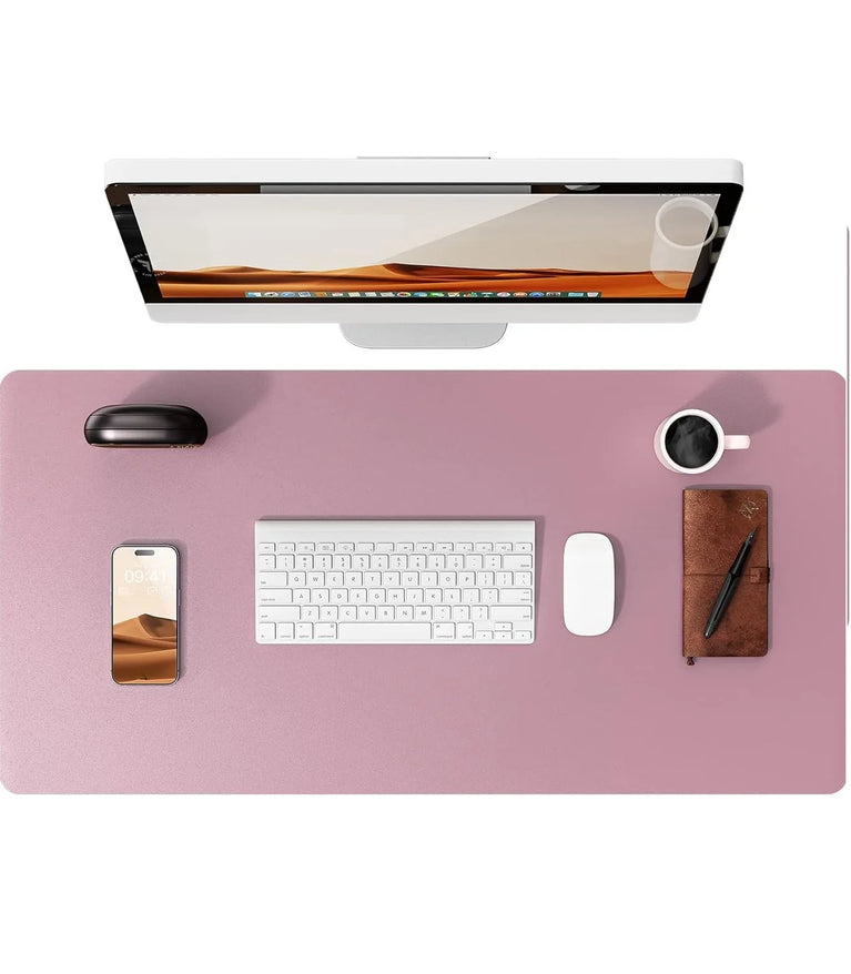 Professional Leather Desk Pad | Large Non-Slip Mouse Pad & Desk Protector