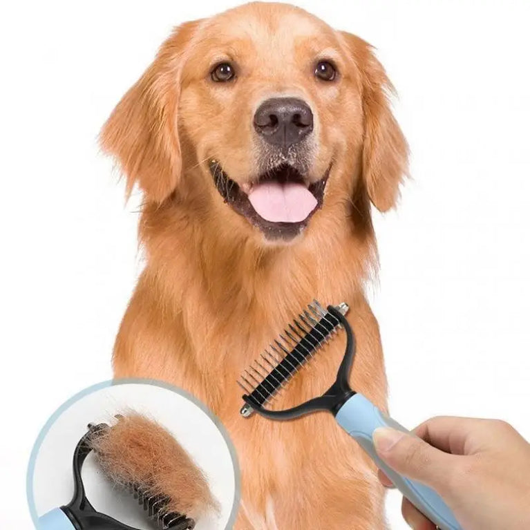 Professional Pet Cat Hair Removal Comb Brush Shedding Trimmer Tool