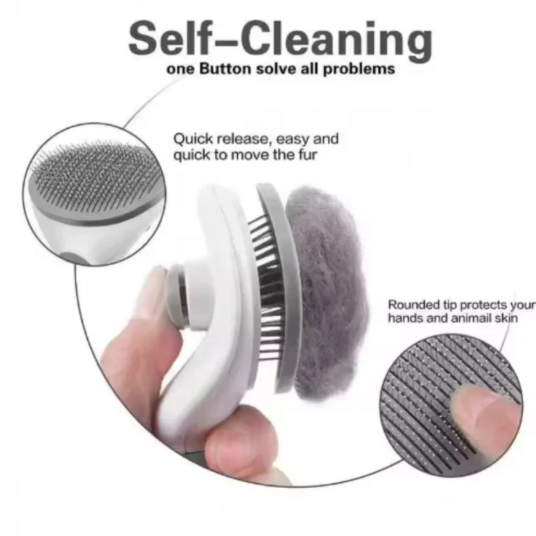 Stainless Steel Cat Grooming Comb Hair Remover Dematting Tool