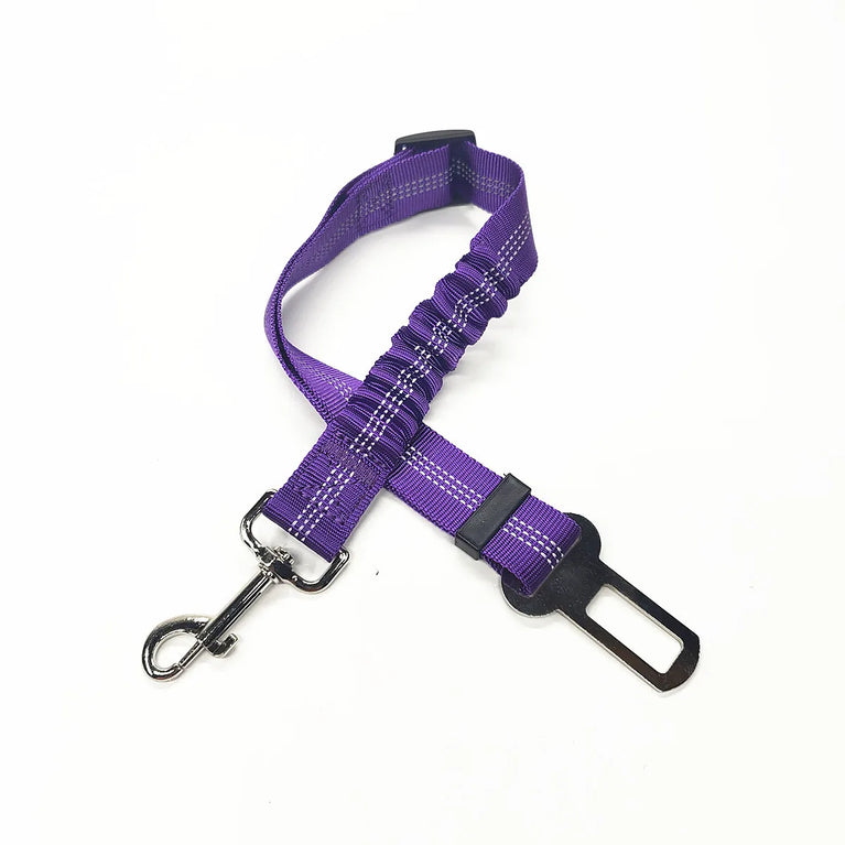 Adjustable Reflective Dog Car Seat Belt Harness With Lights Safety Travel Belt