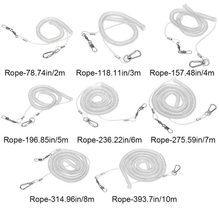 Parrot Flying Training Leash & Anti-Bite Leg Ring | Ultra-Light Flexible Harness
