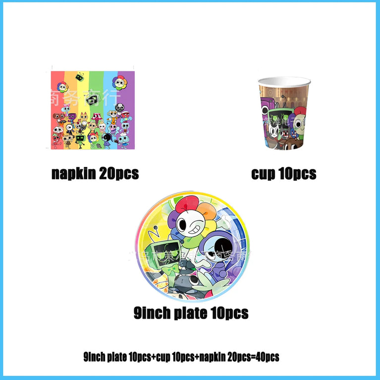 Dandy’s World Theme Party Collection | Comprehensive Event Decor & Tableware