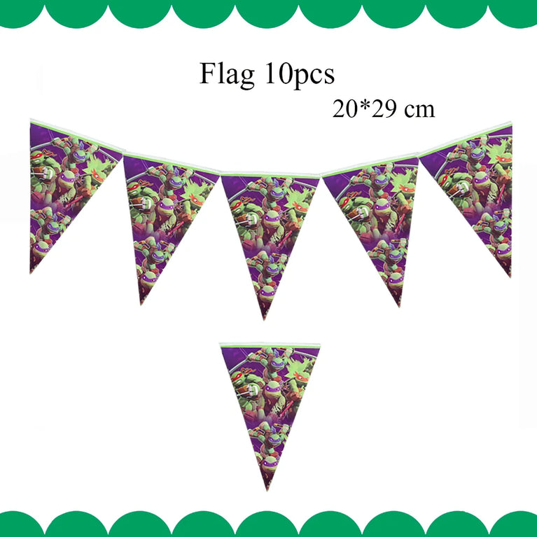 Decoration Birthday Turtlei Disposable Tableware Set Party