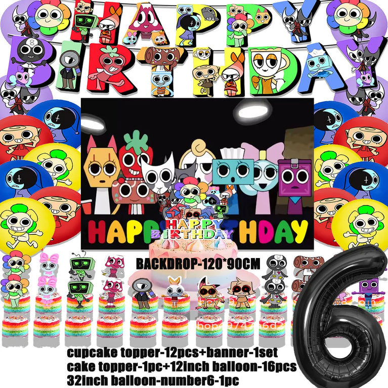 Dandy’s World Theme Party Collection | Comprehensive Event Decor & Tableware