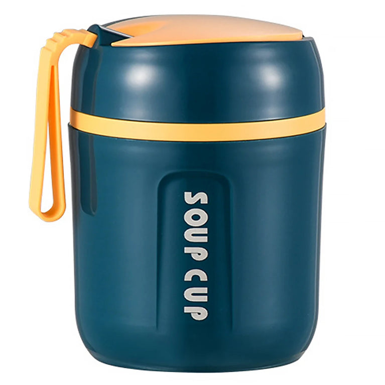 304 Stainless Steel Thermo Soup Cup 530ml 480ml Leakproof Vacuum Insulated Jar
