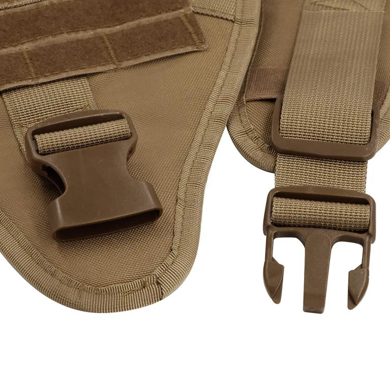 Military Tactical Dog Harness Adjustable Heavy Duty Training Vest For Large Dogs
