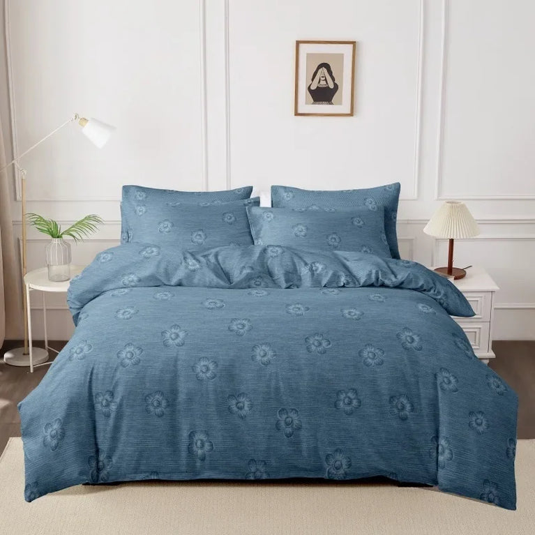 3-Piece Printed Brushed Duvet Cover Set | Soft & Breathable Bedding Collection