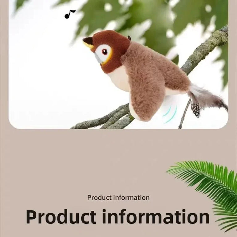 Remote Control Fluttering Bird Cat Toy Interactive Electric Fun