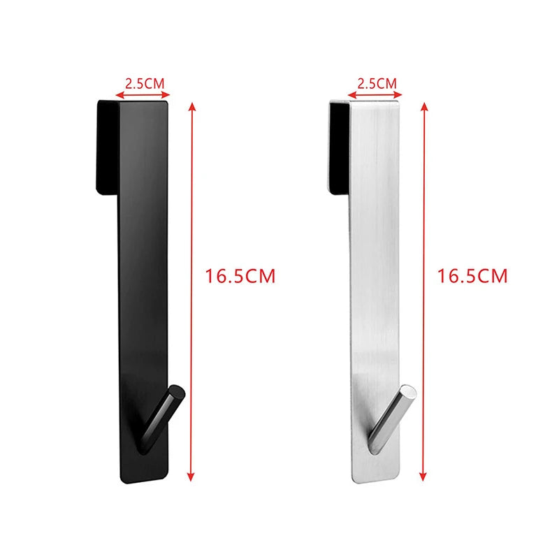 Stainless Steel Over Door Shower Hook Bathroom Towel Hanger Rack