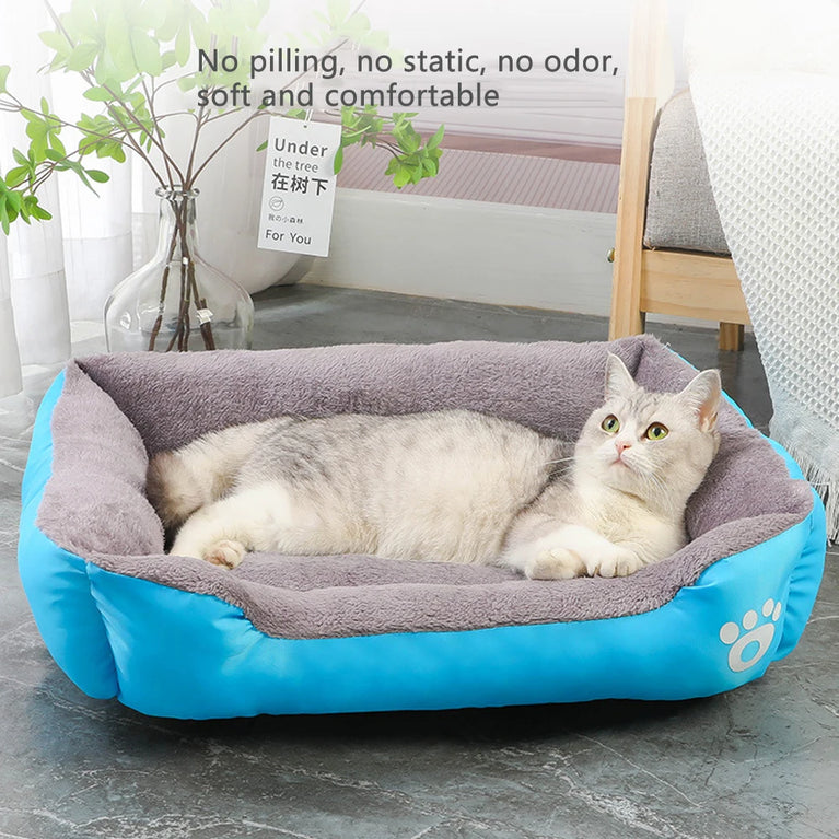 Soft Square Waterproof Large Dog Sofa Winter Warm Elastic Cushion Bed