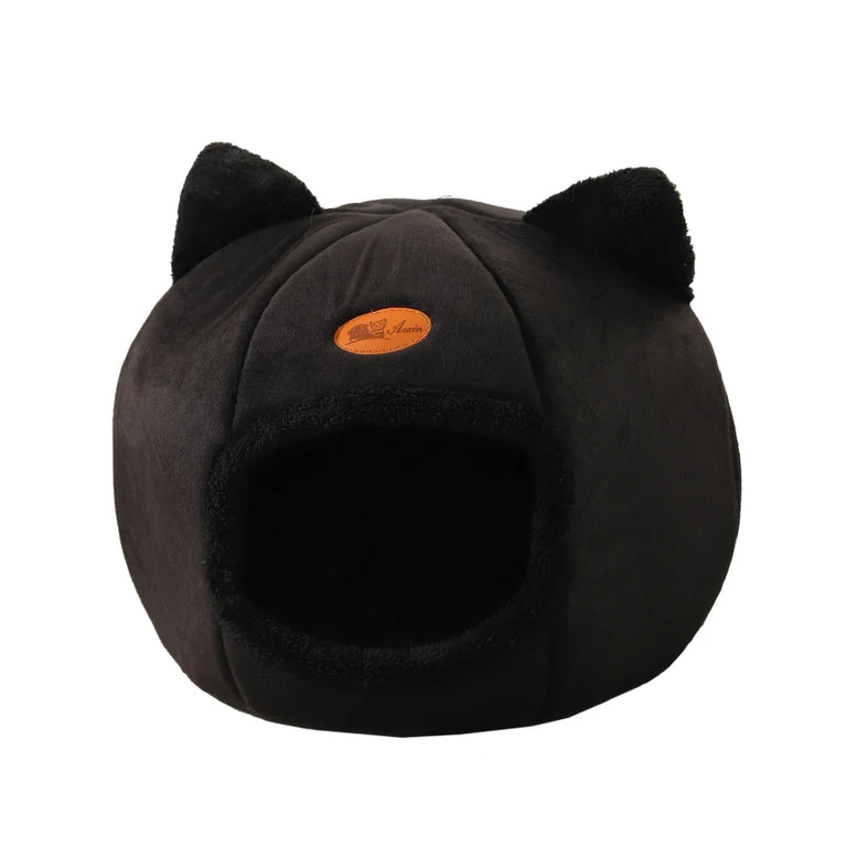 Deep Sleep Winter Cat Bed House Detachable Cozy Cave Nest