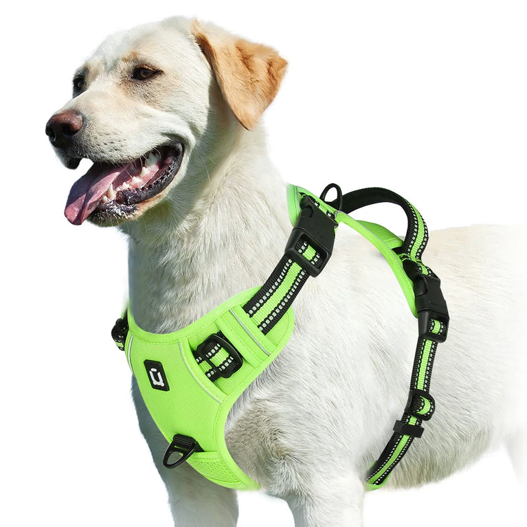 No Pull Adjustable Soft Padded Dog Harness Vest With Control Handle