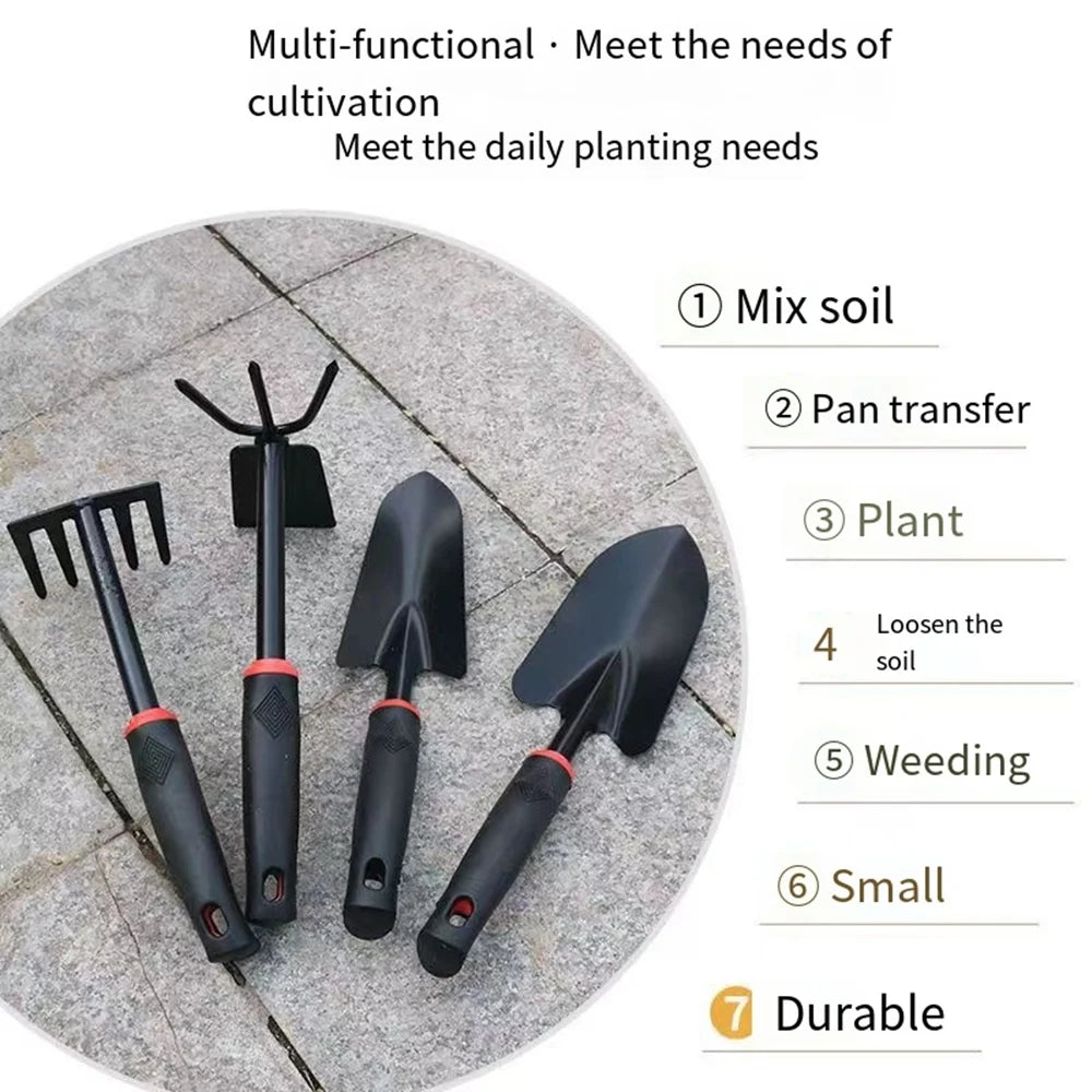 Mini Alloy Steel Garden Tool Set for Plants Digging and Weeding