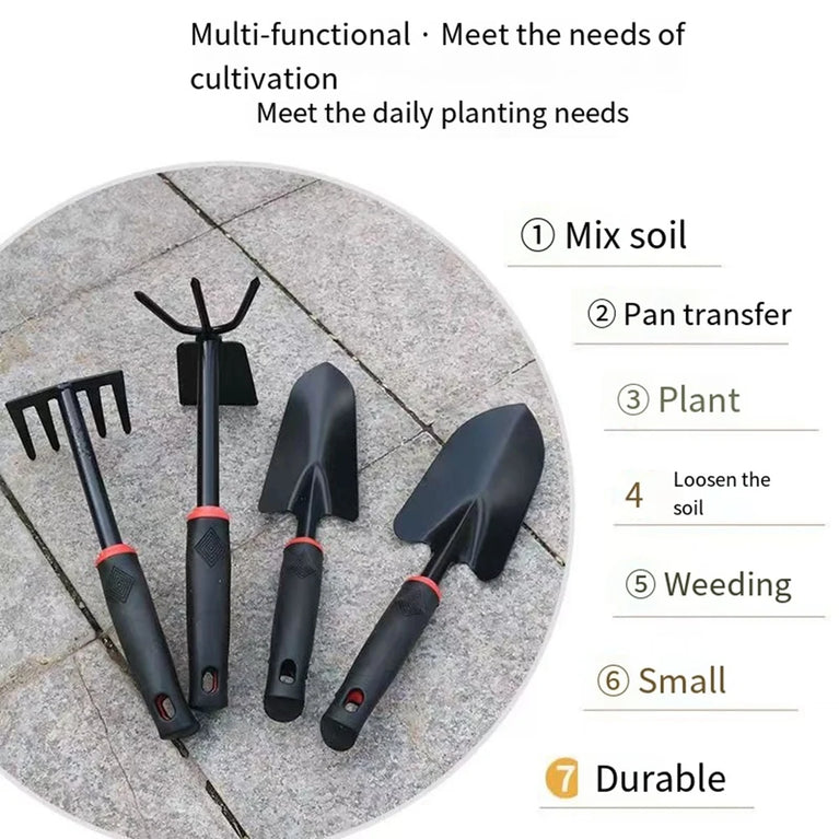 Mini Alloy Steel Garden Tool Set for Plants Digging and Weeding