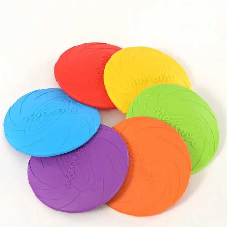 Bite Resistant Flying Disc Dog Toy for Puppy Training Outdoor Game