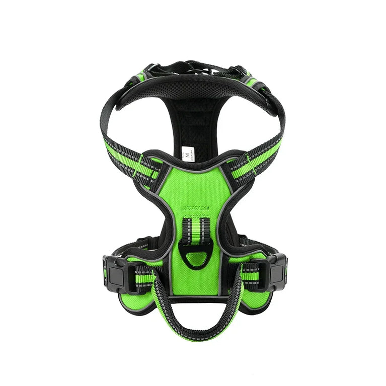Adjustable Nylon Dog Harness No Pull Reflective Breathable Pet Vest