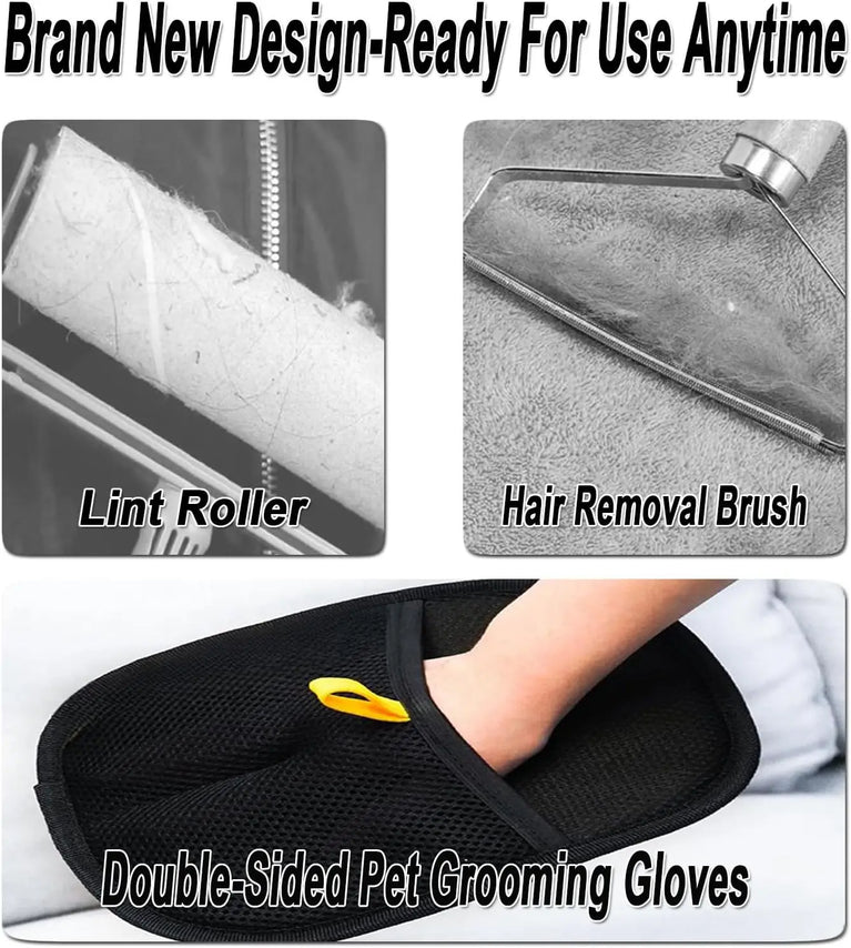 Reusable Electrostatic Pet Hair Removal Mitts Cat Grooming Gloves