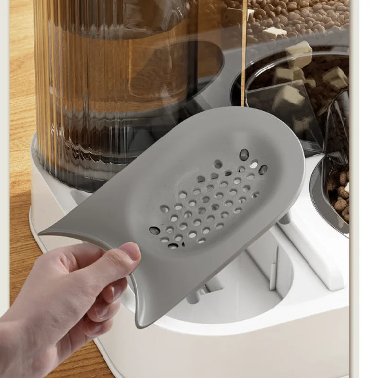 Automatic Cat Feeder with WaterFountain Food Storage PetBowl Dispenser