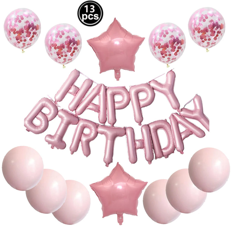Solid Light Pink Girls Birthday Party Disposable Tableware Set Cups Plates
