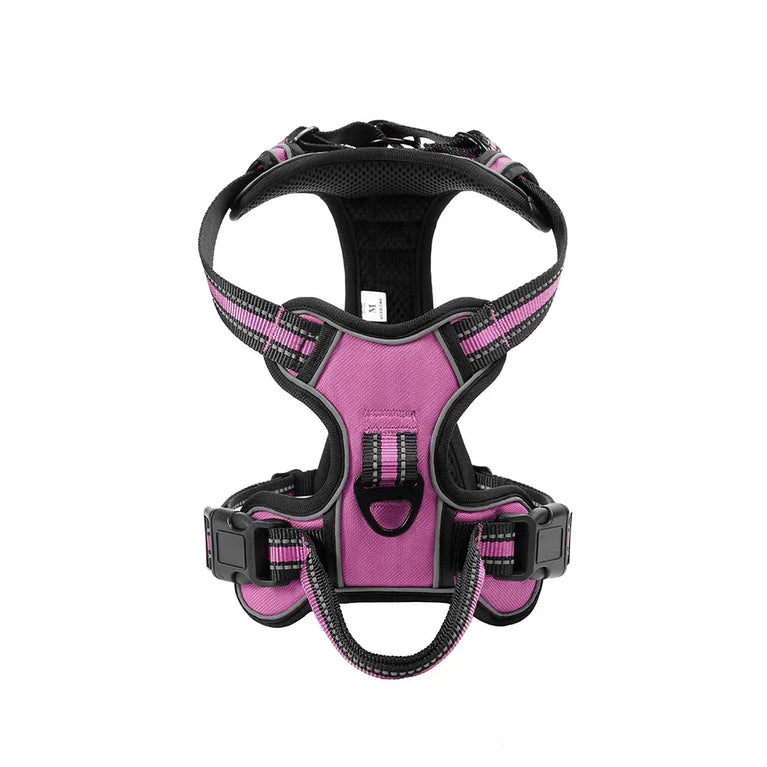 Adjustable Nylon Dog Harness No Pull Reflective Breathable Pet Vest