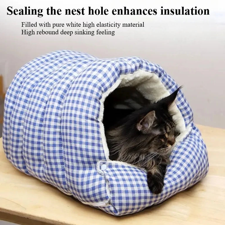 Foldable Winter Pet Sleep Bed Bag Cat Heating Pad Cooling Cat Bed