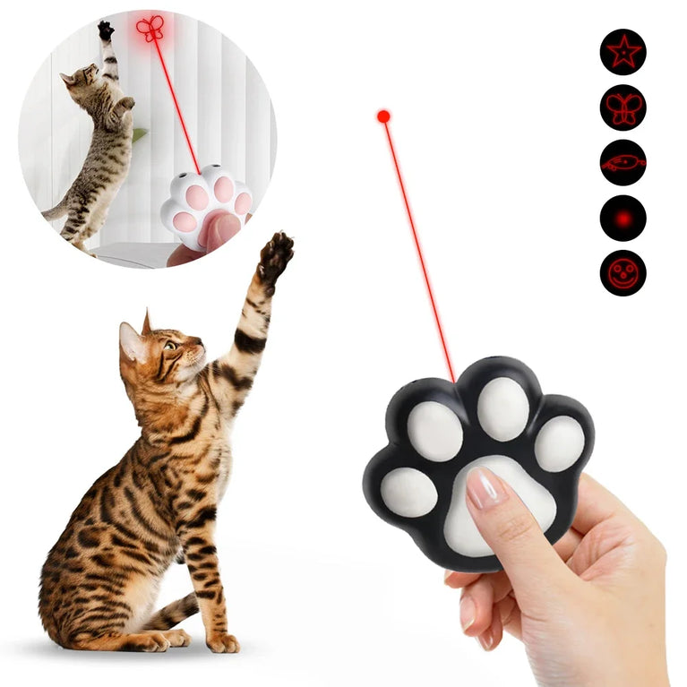 Laser Transform Pattern Pet LED Cute Laser Cat Rechargeable Toy Training