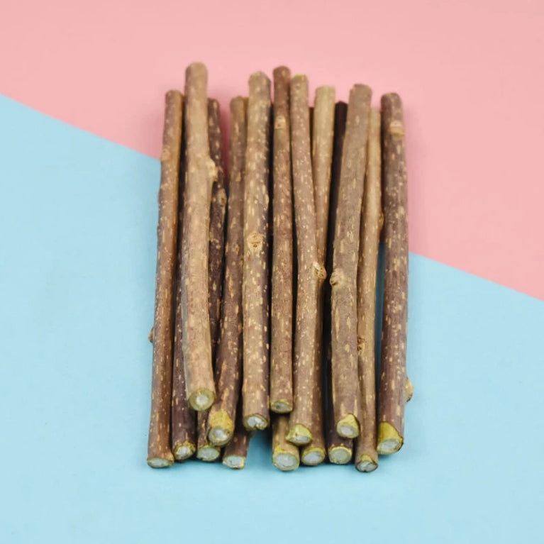 Cat Snack Polygonum Natural Wood Chew Stick Cat Teeth Cleaning Toy Set
