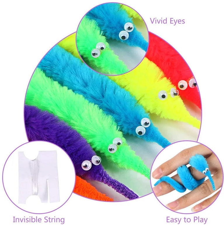 Wiggly Magic Worm | Invisible String "Fuzzy" Trick Toy