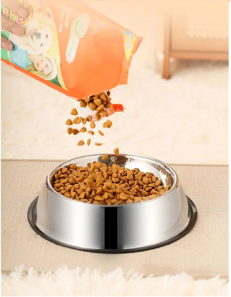 Anti-Slip Stainless Steel Dog Bowl | Anti-Tip & Anti-Ant Feeder