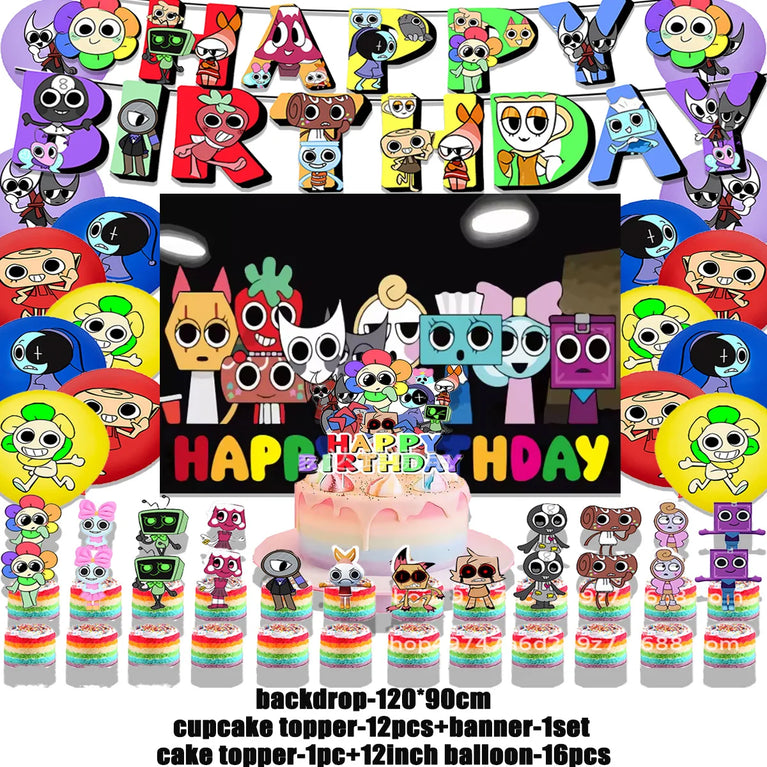 Dandy’s World Theme Party Collection | Comprehensive Event Decor & Tableware