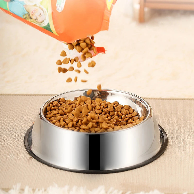 Anti-Slip Stainless Steel Dog Bowl | Anti-Tip & Anti-Ant Feeder