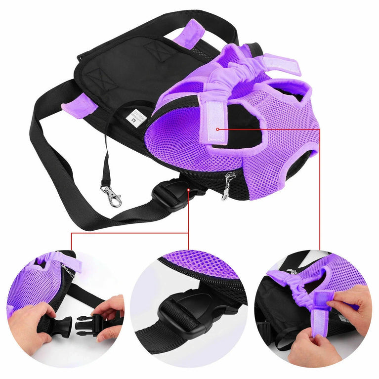 Mesh Dog Carrier Backpack Breathable Pet Travel Sling Puppy Small Dogs