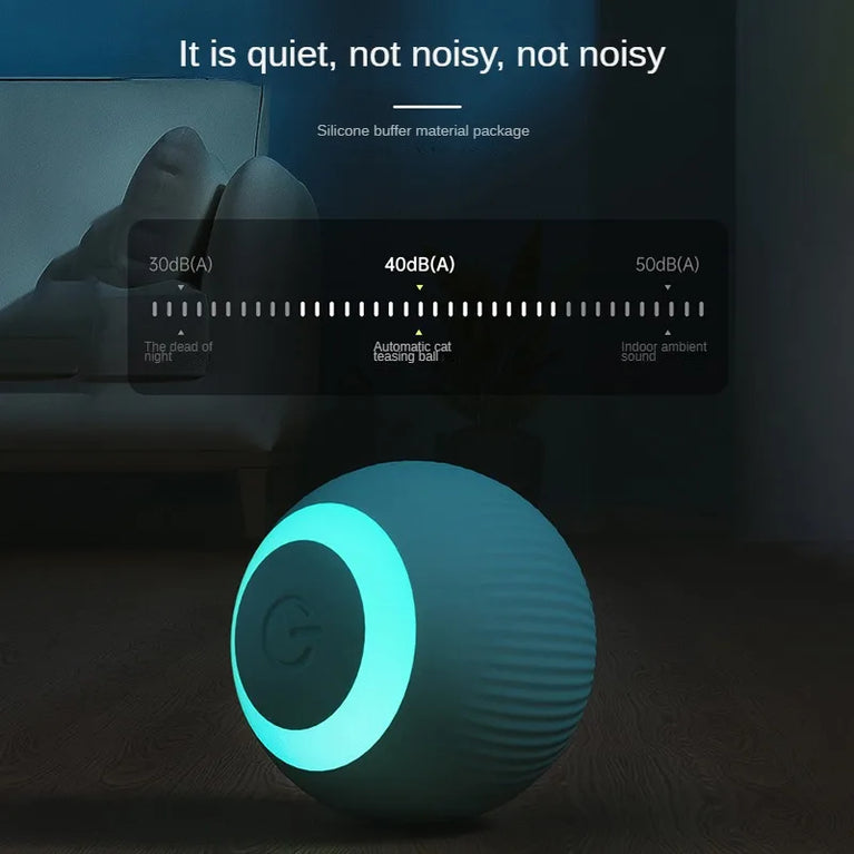 Smart Electric Rolling Cat Toy Ball Interactive Auto Moving Fun