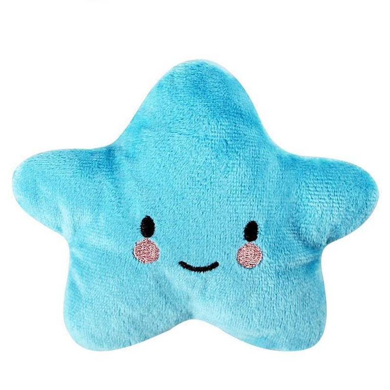 Plush Pentagram Squeaky Dog Toy Interactive Chew Toy Fun