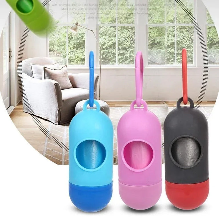 Portable Pets Trash Bags Dispenser Outdoor Pooper Bag Storage