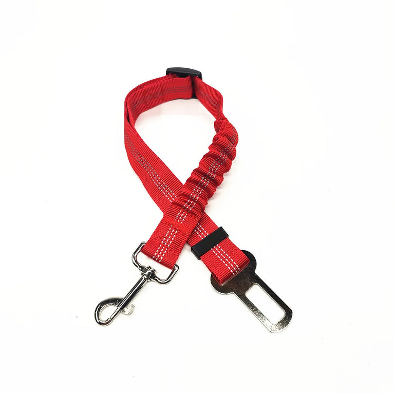 Adjustable Reflective Dog Car Seat Belt Harness With Lights Safety Travel Belt