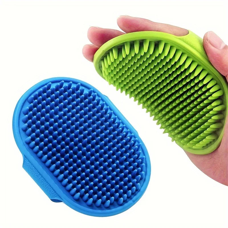 Dog Bath Brush Silicone Pet Massage Brush Grooming Comb Tool