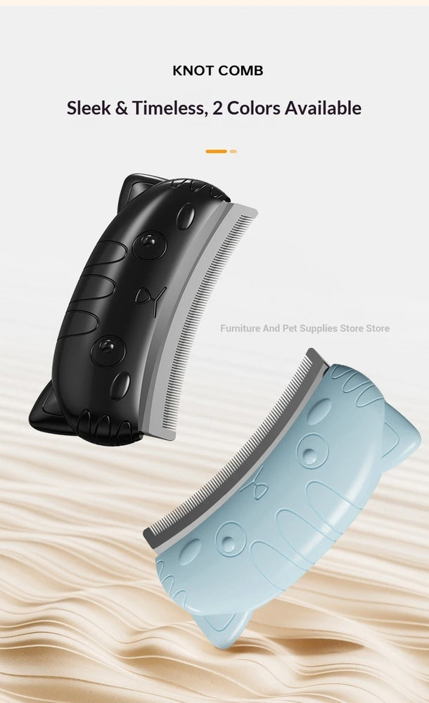 Pet Detangling Brush Short & Long Hair Hair Remover Comb Grooming Tool