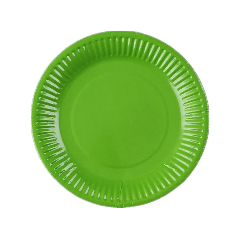 Solid Color Disposable Tableware Set Plates Cups Party Wedding Decoration Kit