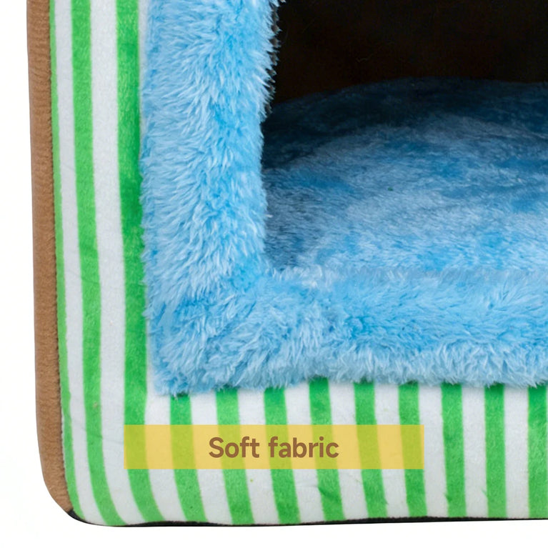 Foldable Removable Washable Pet House Cave Sofa Cat Bed for Small Pets