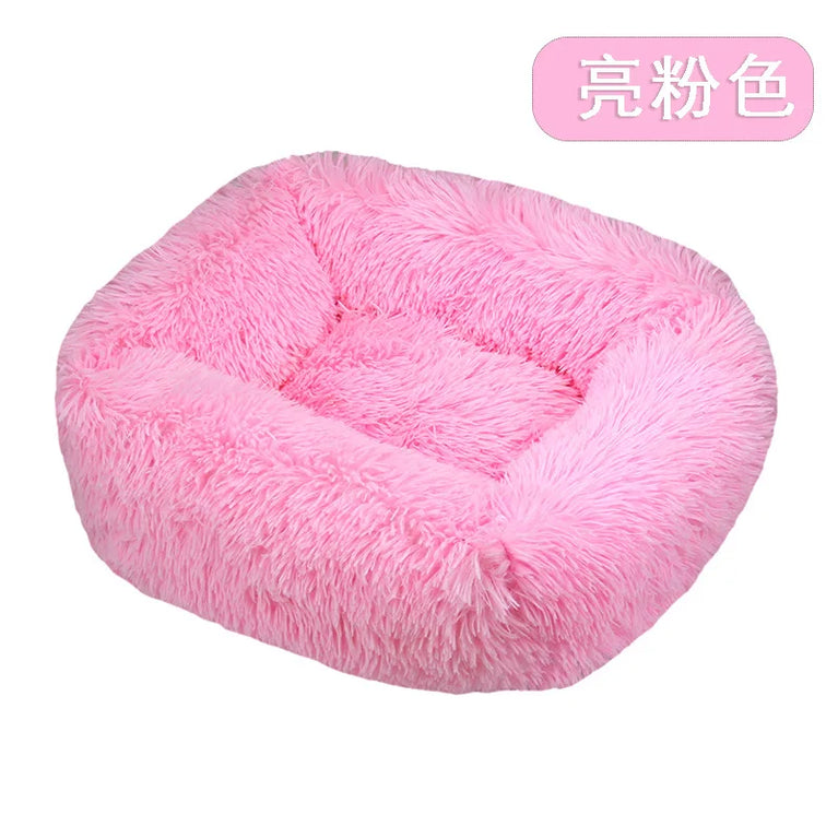 Super Soft Plush Pet Bed Dog Basket Cushion Sleeping House